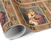 St Anthonyおよび子供イエス・キリスト ラッピングペーパー (ロールコーナー)