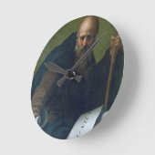 St Anthonyの大修道院長(c.251-356) c.1518-19 (カリフォルニアの油 ラウンド壁時計 (傾斜)
