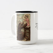 St Anthonyの引用文-キリスト ツートーンマグカップ (正面左)