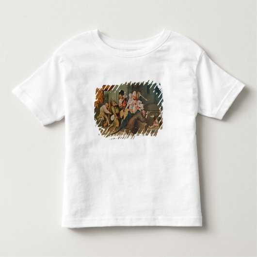 St Anthonyの誘惑のトリプティク トドラーTシャツ (正面)