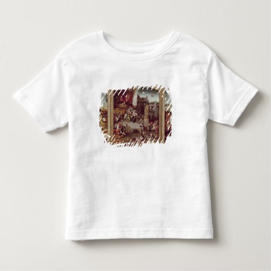 St Anthonyの誘惑のトリプティク トドラーTシャツ (正面)