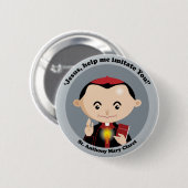 St AnthonyメリーのClaret 缶バッジ (正面&裏面)