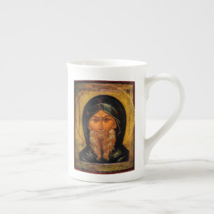 St Anthony素晴らしいアイコン及び引用文 ボーンチャイナマグカップ