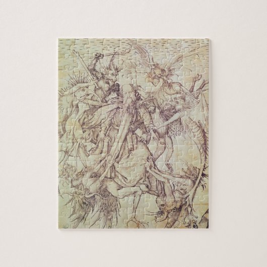 St Anthony (版木、銅版、版画)の誘惑 ジグソーパズル (縦)