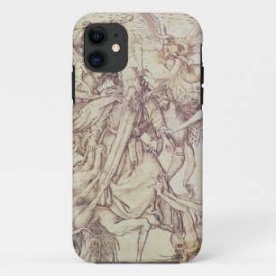 St Anthony (版木、銅版、版画)の誘惑 iPhone 11 ケース
