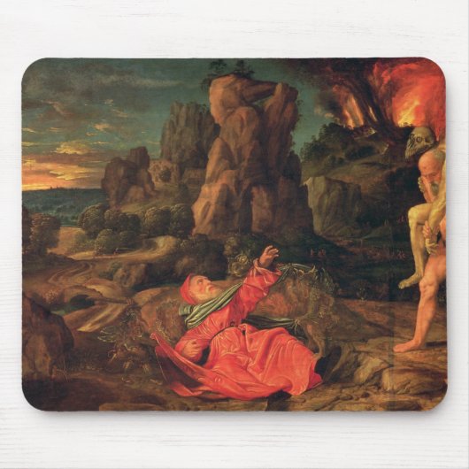 St Anthony、c.1530の誘惑 マウスパッド (正面)