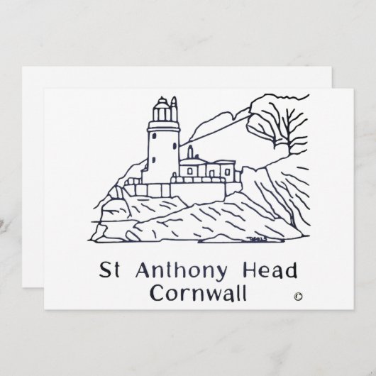 St Anthony Lighthouse card サンキューカード (正面/裏面)