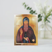 St. Anthony of Dymsk, Novgorod Icon ポストカード (スタンド正面)