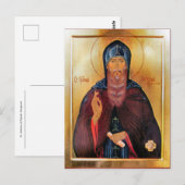 St. Anthony of Dymsk, Novgorod Icon ポストカード (正面/裏面)