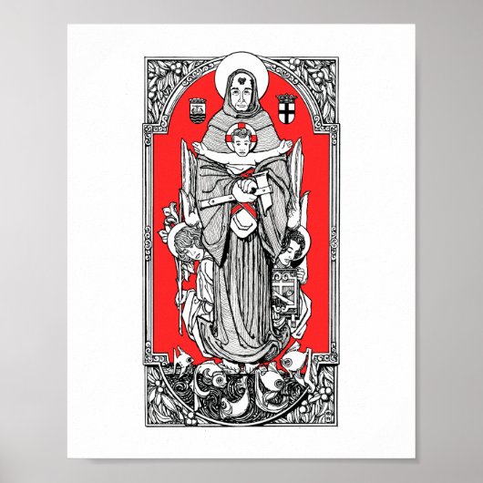 St. Anthony of Padua 8" x 10インチプリント ポスター (正面)