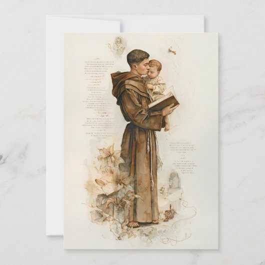 St. Anthony of Padua Holding Child シーズンカード (正面)