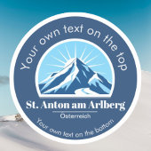 St. Anton am Arlberg Austria ski resort  シール