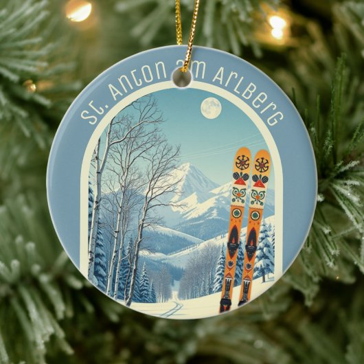 St. Anton am Arlberg Austria ski resort souvenir セラミックオーナメント