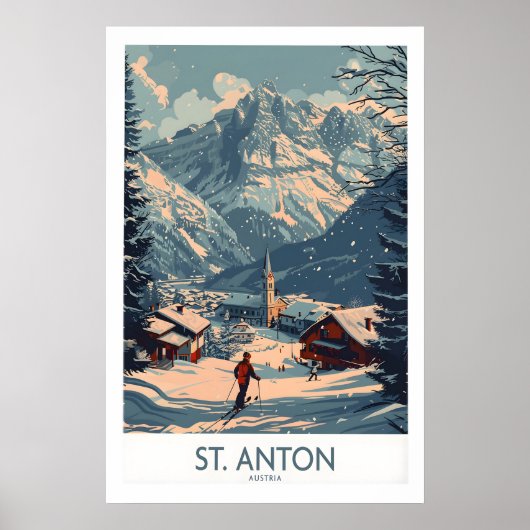 St Anton Poster Austria 1 ポスター (正面)
