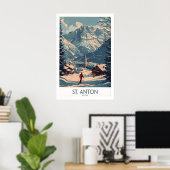 St Anton Poster Austria 1 ポスター (ホームオフィス)
