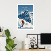 St Anton Ski Print 1 ポスター (ホームオフィス)