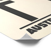 St Anton Tyrol Ski Print, Chalet and Mountain ポスター (角)