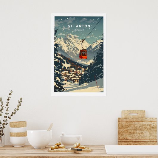 St Anton Wall Art 1 ポスター (キッチン)