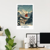 St Anton Wall Art Ski Poster 1 ポスター (ホームオフィス)