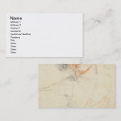 St. Apollonia (スケッチ)の頭部の勉強 名刺 (正面/裏面)