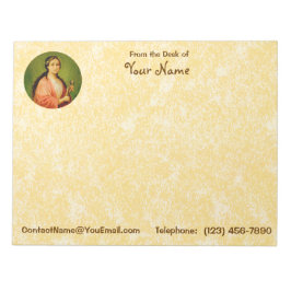 St. Apolonia (BLA 001) 11"x8.5" Horiz (スタイル#1) ノートパッド