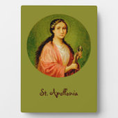 St. Apolonia (BLA 001) 5"x7"垂直 フォトプラーク (正面)