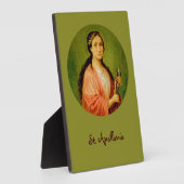 St. Apolonia (BLA 001) 5"x7"垂直 フォトプラーク (側面)