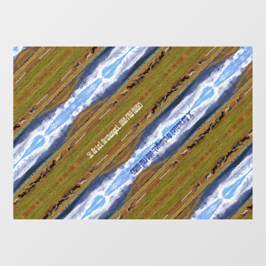 St Ariel & St Barachiel Archangels Wild Horses ウィンドウサイン (シート)