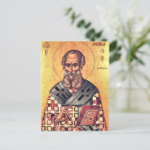 St. Athanasius the Great Orthodox Christian Icon ポストカード (スタンド正面)
