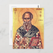 St. Athanasius the Great Orthodox Christian Icon ポストカード (正面/裏面)