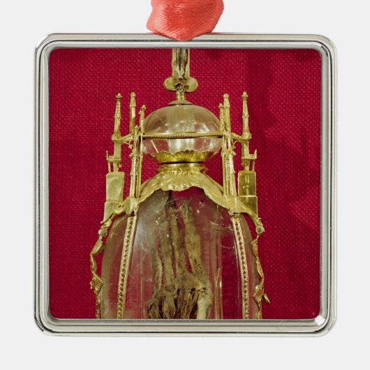 St. Attaliaの手を含んでいるReliquary メタルオーナメント (正面)