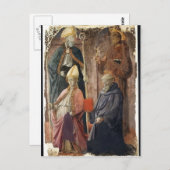St.Augustin & Francis, Bishop St by Filippo Lippi ポストカード (正面/裏面)