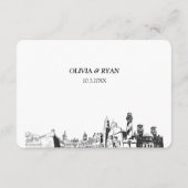 St AugustineのRSVP結婚食事オ伝統的プション エンクロージャーカード (裏面)