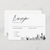 St AugustineのRSVP結婚食事オ伝統的プション エンクロージャーカード (正面/裏面)