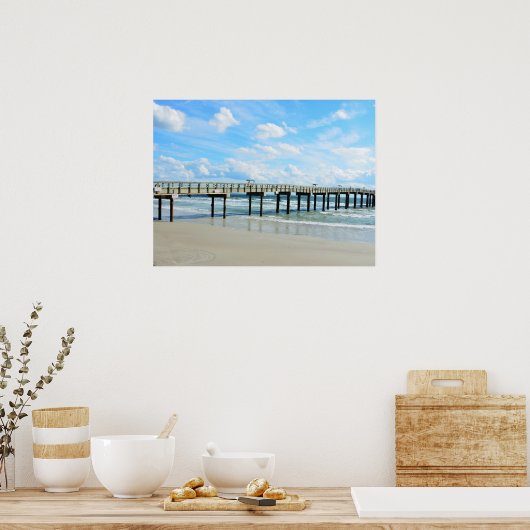St. Augustine Beach Fishing Pier ポスター (キッチン)