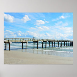 St. Augustine Beach Fishing Pier ポスター