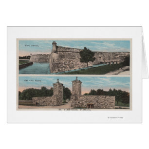 St. Augustine, FL – フィートのビュー。マリオン&シティ