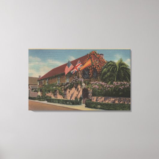 St. Augustine, FL – 聖フランシスの見解 キャンバスプリント (正面)