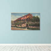 St. Augustine, FL – 聖フランシスの見解 キャンバスプリント (インサイチュ (ウッドフロア))