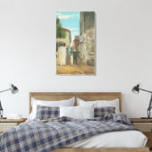 St. Augustine, FL – 財務通りの表示 キャンバスプリント (インサイチュ (寝室))