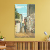 St. Augustine, FL – 財務通りの表示 キャンバスプリント (インサイチュ (リビング))