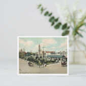 St Augustine FL, Plaza and Market, 1908レトロ ポストカード (スタンド正面)