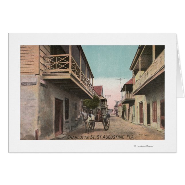 St. Augustine, Florida – シャーロット・セントの眺め (正面横)