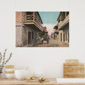 St. Augustine, Florida – シャーロット・セントの眺め ポスター (キッチン)