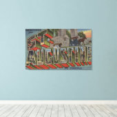 St. Augustine, Florida – 大きな文字のシーン キャンバスプリント (インサイチュ (ウッドフロア))