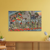 St. Augustine, Florida – 大きな文字のシーン キャンバスプリント (インサイチュ (リビング))