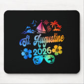 St. Augustine Florida 2026 Vacation Tie Dye Summer マウスパッド (正面)