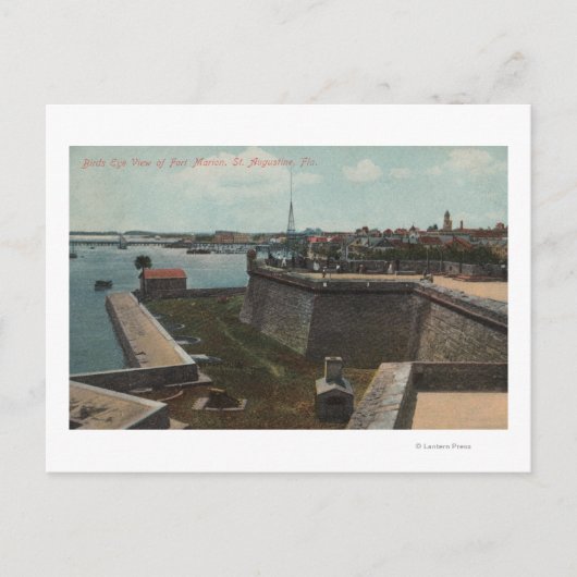 St. Augustine, Florida - Aerial of Ft.茉莉音 ポストカード (正面)