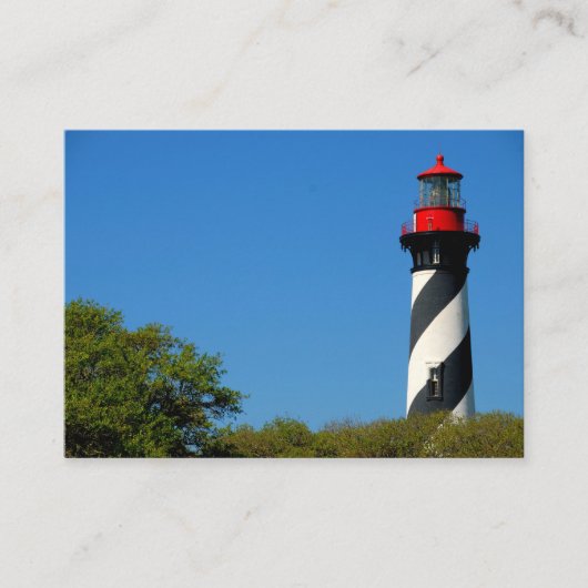 St. Augustine, Florida Business Cardの見解 名刺 (正面)