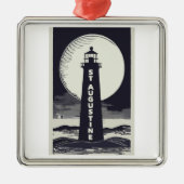 St. Augustine Florida Lighthouse Moon メタルオーナメント (正面)
